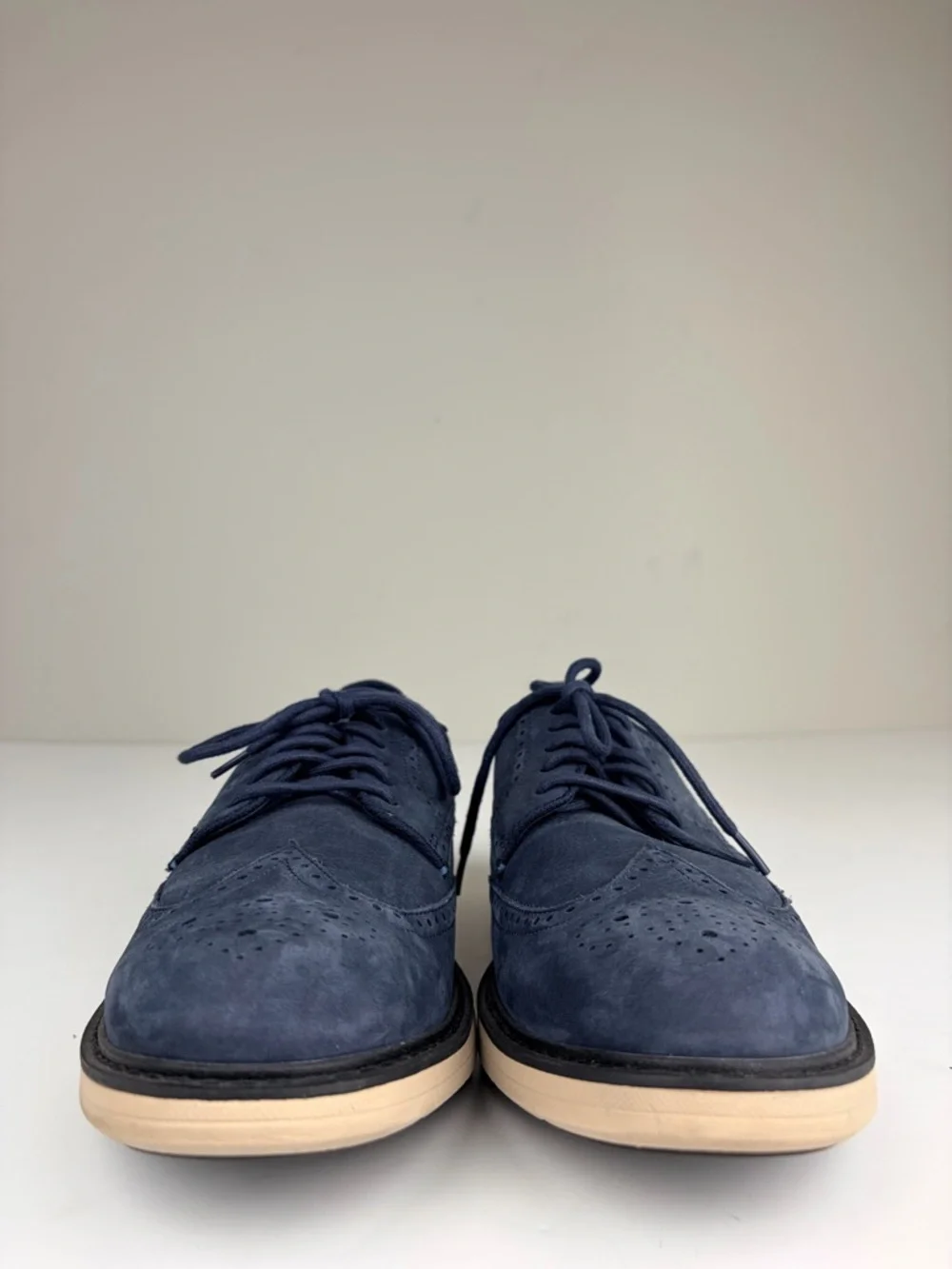 Cole Haan Go To‎ Wingtip Oxford Navy Suede Grand 360 Comfort Mens 10